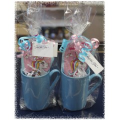 Unicorn Dreams Pink Hot Chocolate Mug Set
